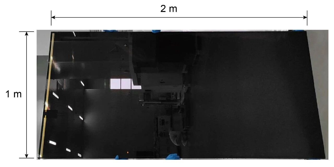 1 m × 2 m perovskite solar module